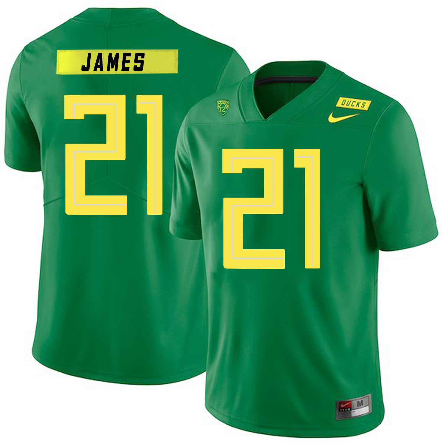 Oregon Ducks #21 LaMichael James Apple Green Nike College Football Jersey